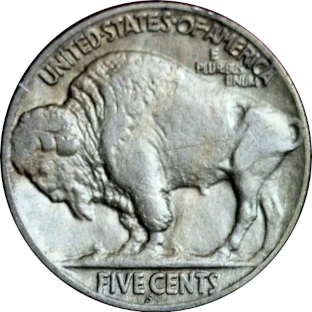 1927-S-5c-Buffalo-Nickel